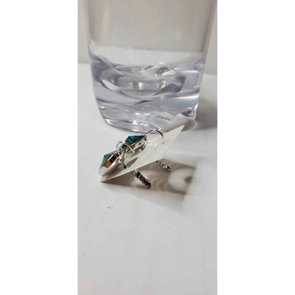 SWAROVSKI ELEMENT Emerald Forest NEW! 15mm Green Round earrings Wedding Classy‎ - Picture 4 of 5